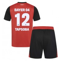 Bayer Leverkusen Edmond Tapsoba #12 Hjemme Trøje Børn 2024-25 Kortærmet (+ Korte bukser)